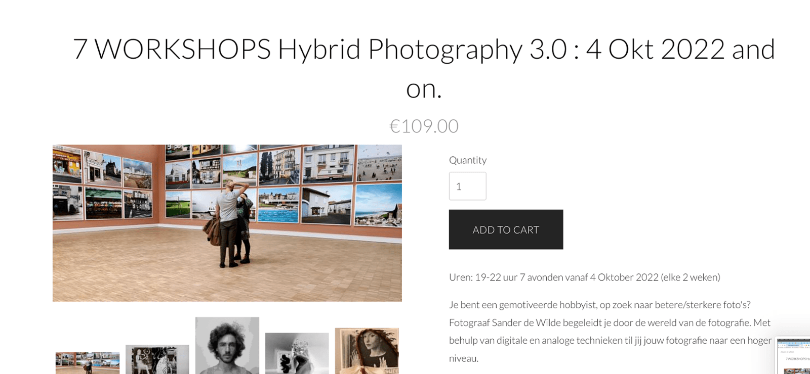 Photography workshops